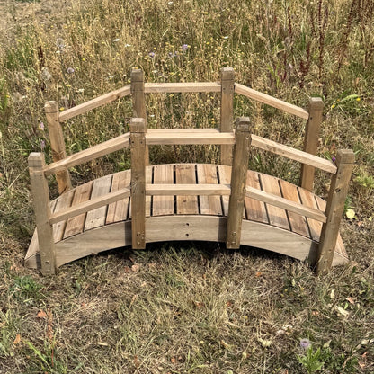 Ornamental Wooden Garden Bridge for Pond & Border Decoration
