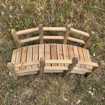 Ornamental Wooden Garden Bridge for Pond & Border Decoration