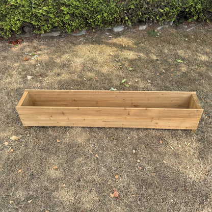 Large Rectangle Wooden Garden Trough Planter (150cm)