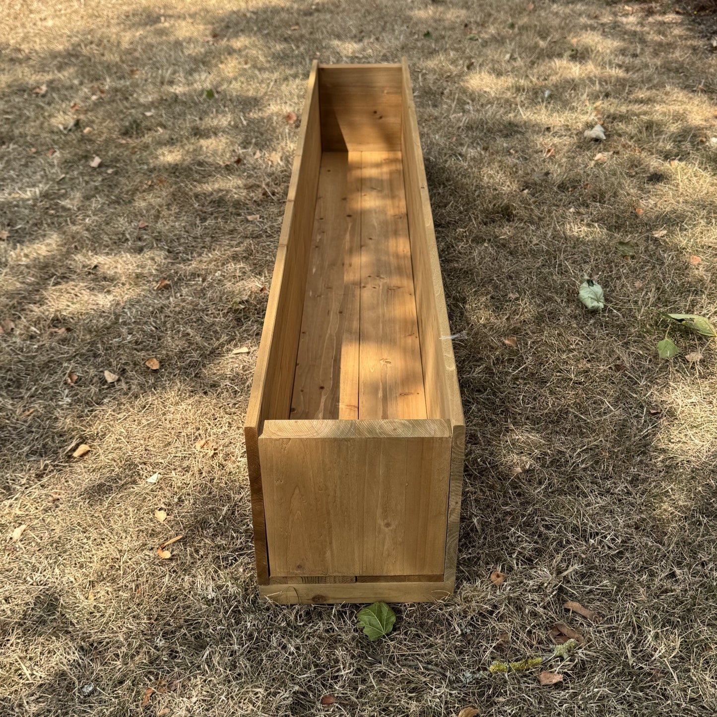 Large Rectangle Wooden Garden Trough Planter (150cm)