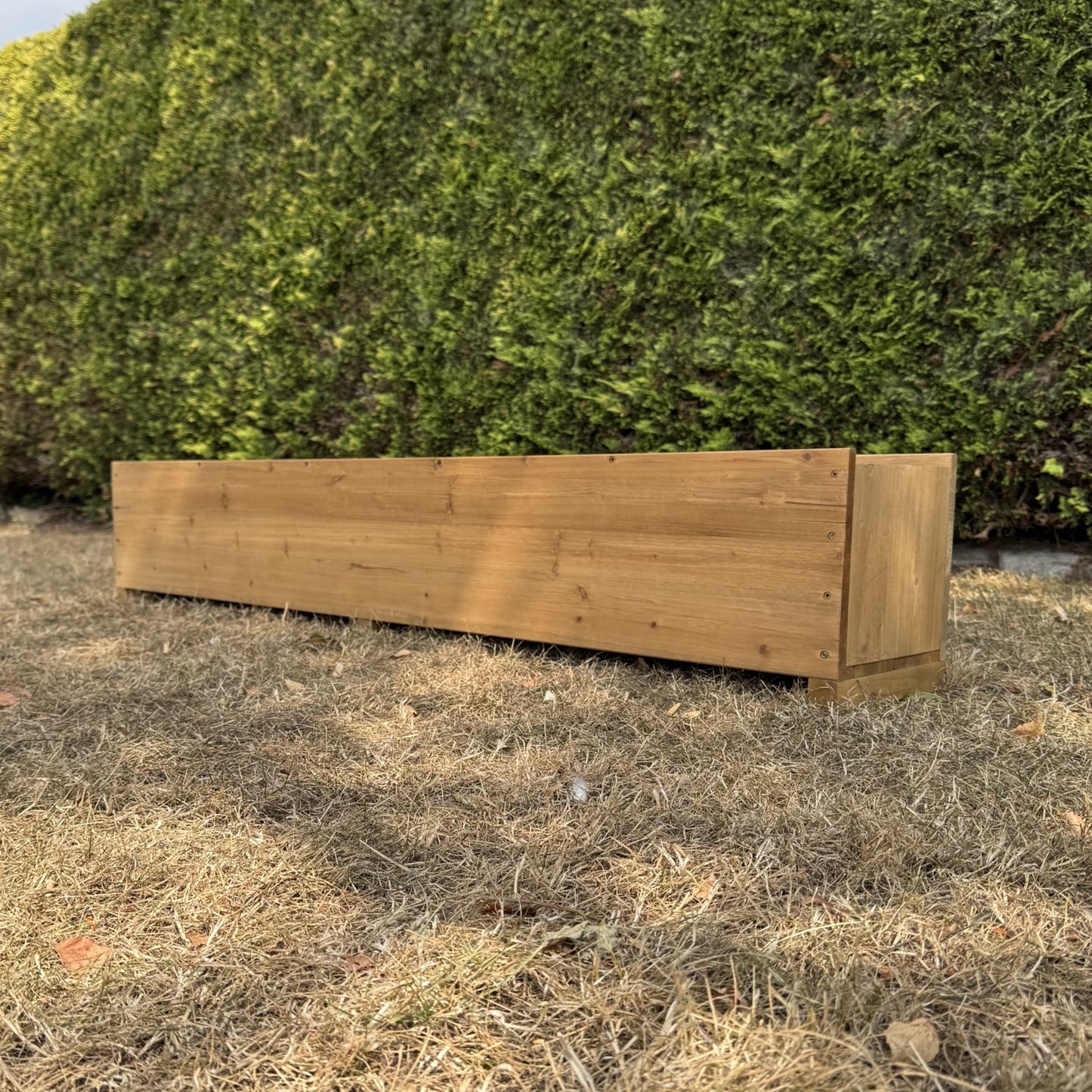 Large Rectangle Wooden Garden Trough Planter (150cm)
