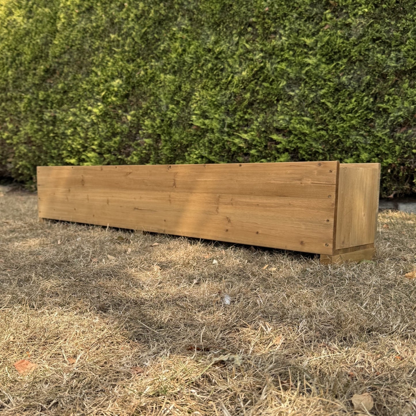 Large Rectangle Wooden Garden Trough Planter (150cm)