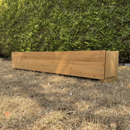 Large Rectangle Wooden Garden Trough Planter (150cm)