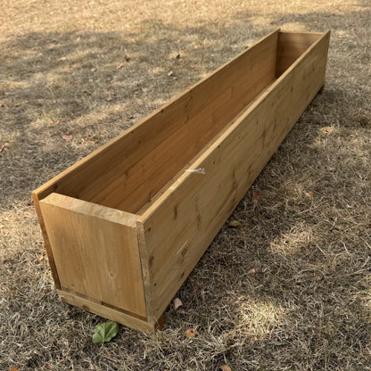 Large Rectangle Wooden Garden Trough Planter (150cm)