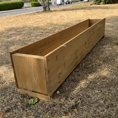 Large Rectangle Wooden Garden Trough Planter (150cm)