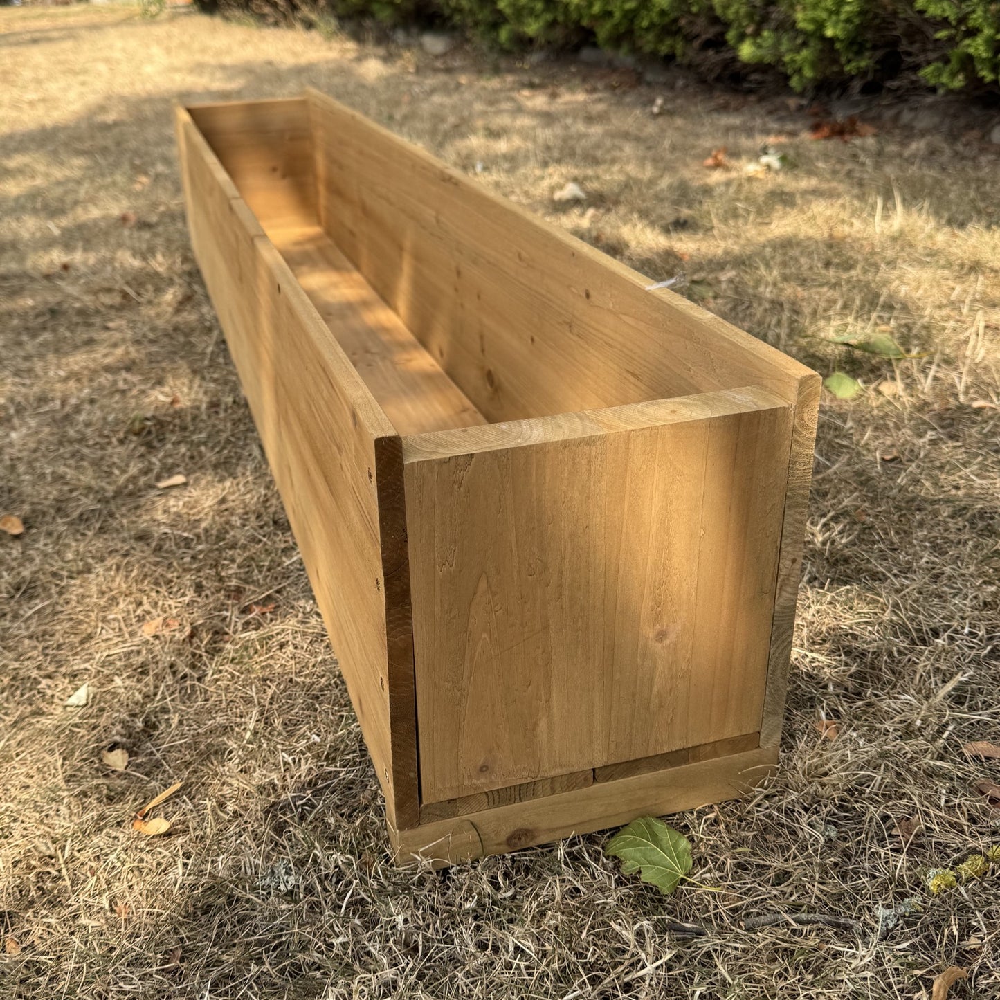 Large Rectangle Wooden Garden Trough Planter (150cm)