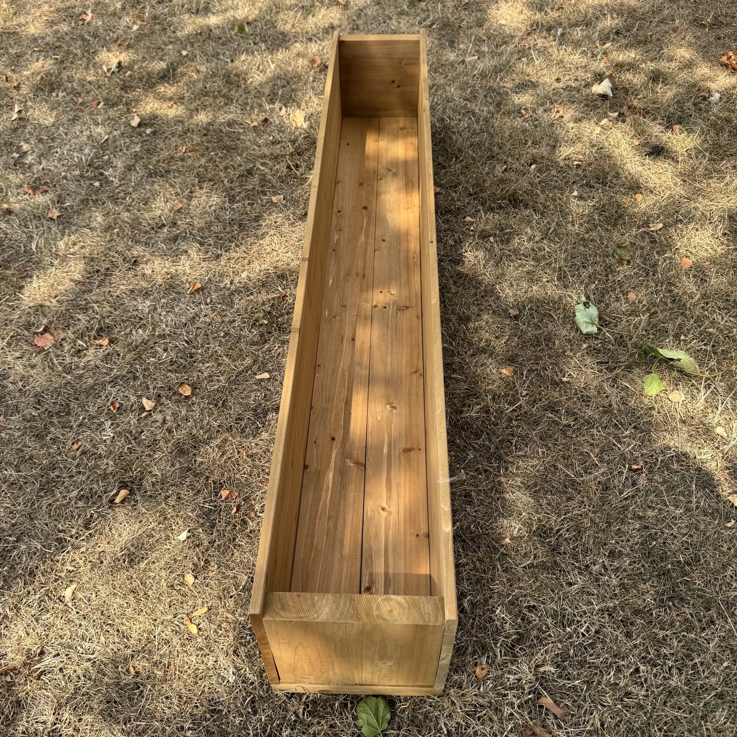 Large Rectangle Wooden Garden Trough Planter (150cm)