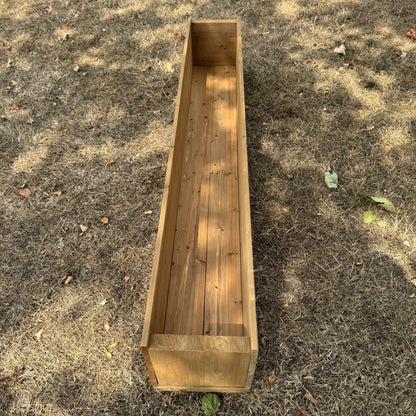 Large Rectangle Wooden Garden Trough Planter (150cm)