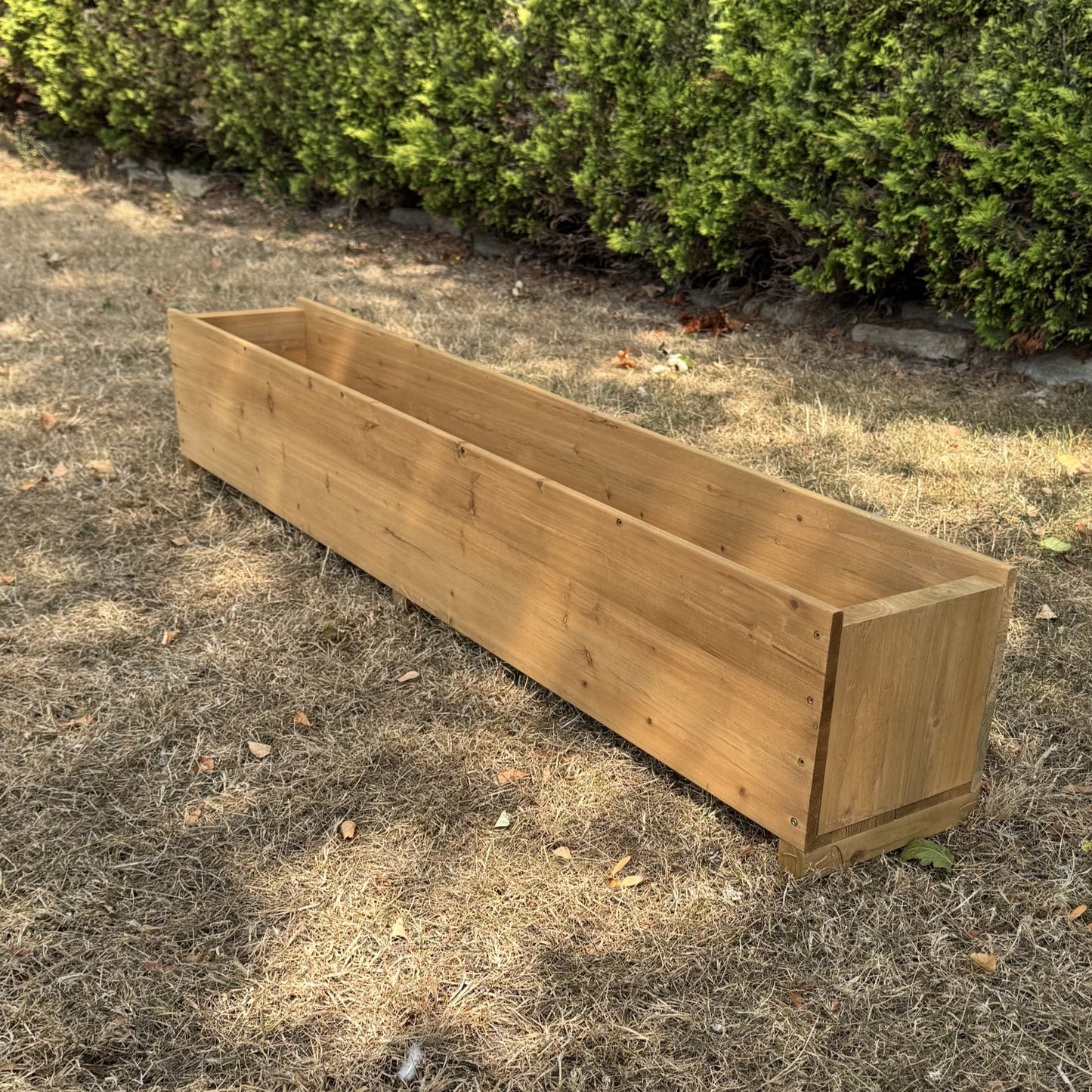 Large Rectangle Wooden Garden Trough Planter (150cm)