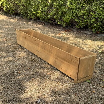 Large Rectangle Wooden Garden Trough Planter (150cm)