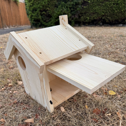 Large Wooden Garden Squirrel Nest Box House