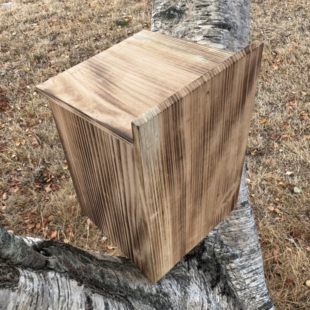Wooden Owl Garden Nest Box Birdhouse