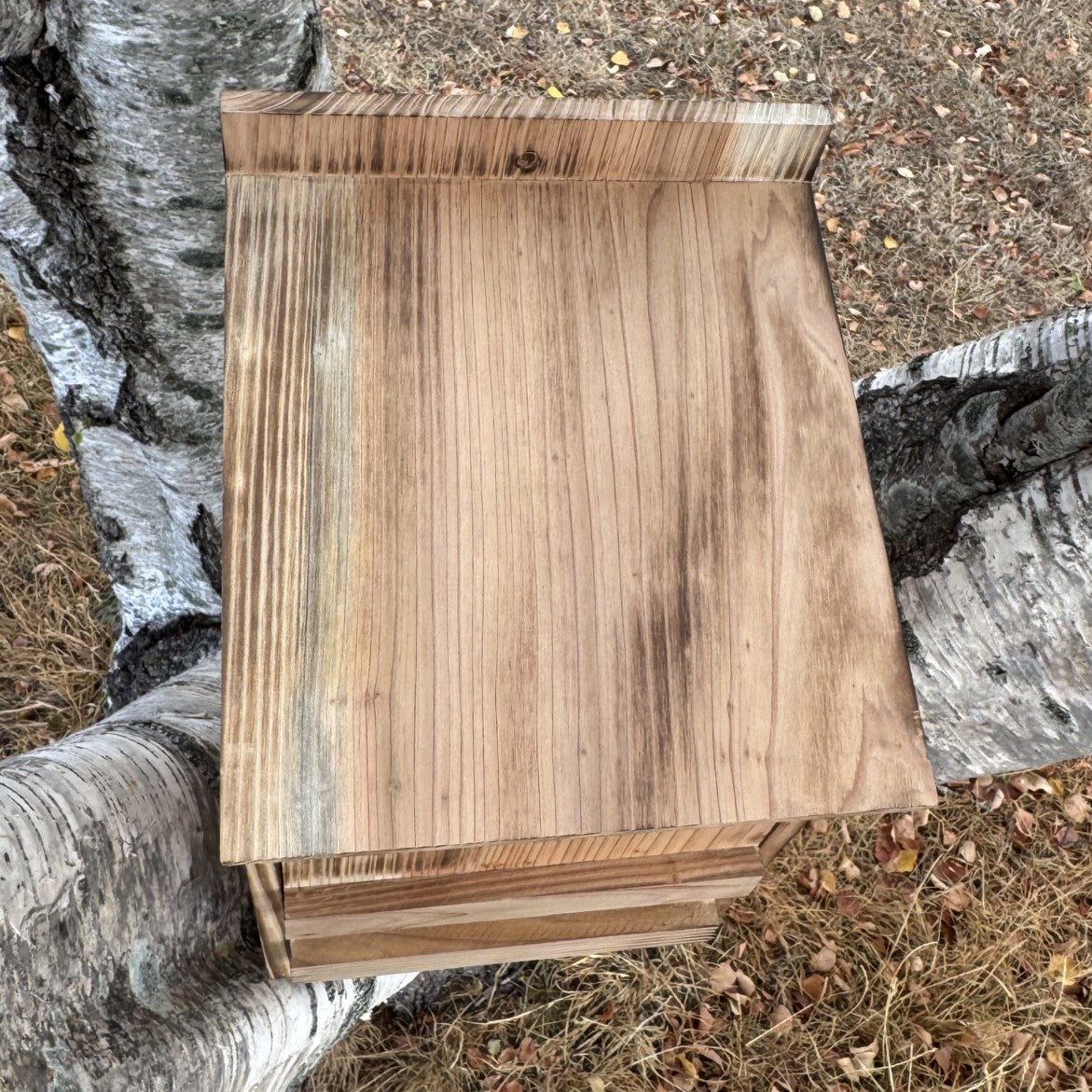 Wooden Owl Garden Nest Box Birdhouse