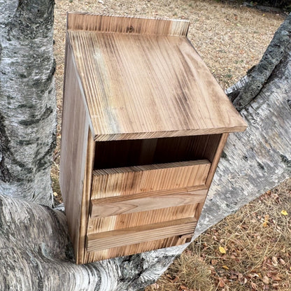 Wooden Owl Garden Nest Box Birdhouse