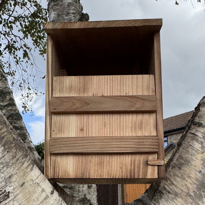 Wooden Owl Garden Nest Box Birdhouse