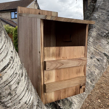 Wooden Owl Garden Nest Box Birdhouse