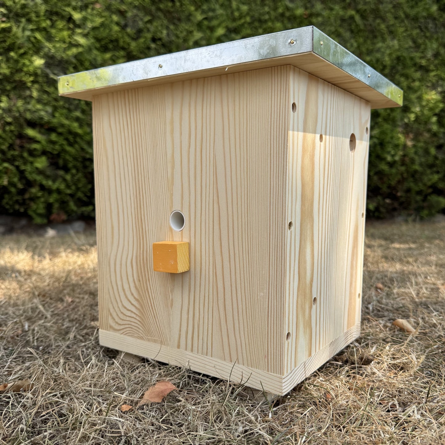 Large Wooden Bumble Bee Nest Box House Garden Habitat
