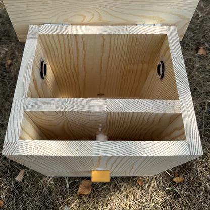 Large Wooden Bumble Bee Nest Box House Garden Habitat