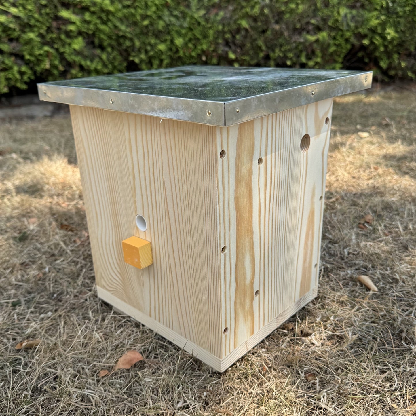Large Wooden Bumble Bee Nest Box House Garden Habitat