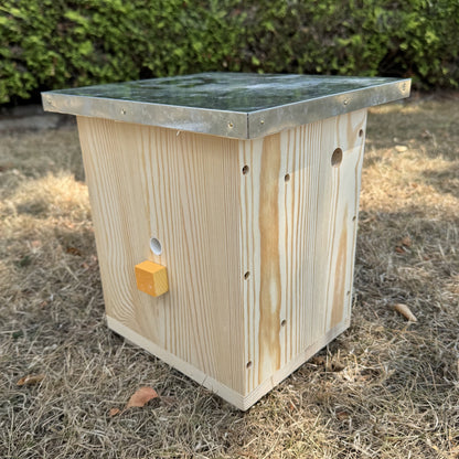 Large Wooden Bumble Bee Nest Box House Garden Habitat