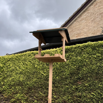 Freestanding Wooden Bird Feeding Table