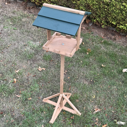 Freestanding Wooden Bird Feeding Table
