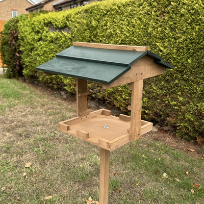 Freestanding Wooden Bird Feeding Table