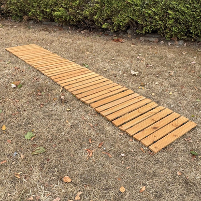 Roll Out Wooden Garden Track Path (2.44m Roll)