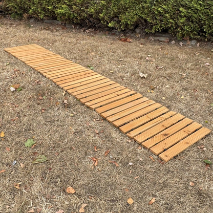 Roll Out Wooden Garden Track Path (2.44m Roll)