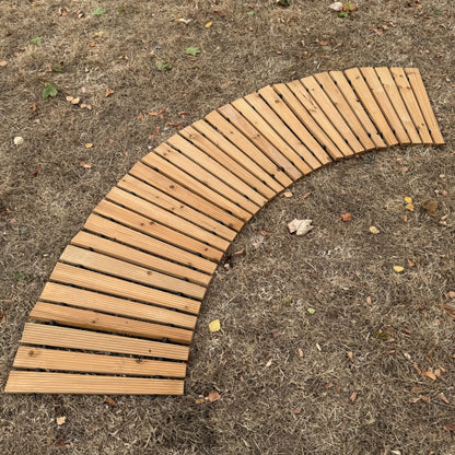 Curved Roll Out Wooden Garden Track Path (2.06m Roll)
