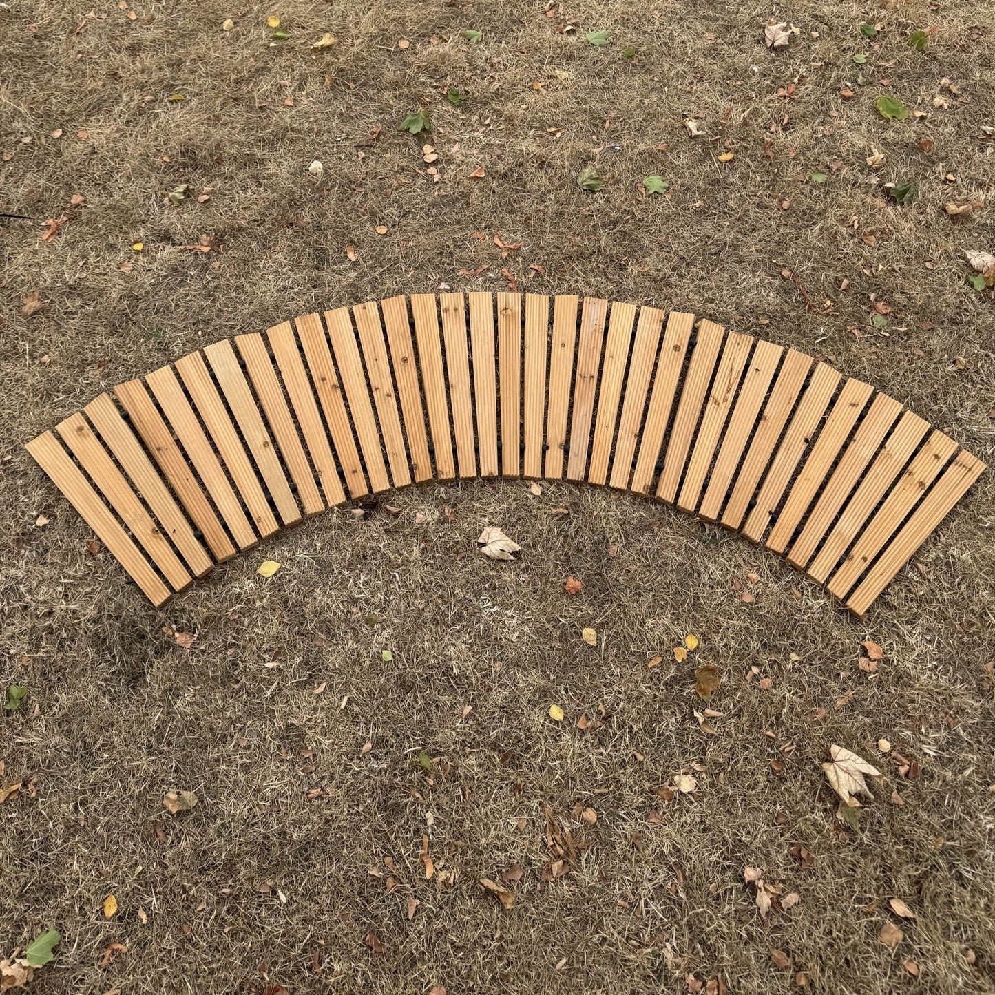Curved Roll Out Wooden Garden Track Path (2.06m Roll)