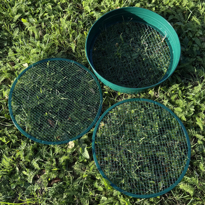 Steel Garden Soil Sieve with 3 Interchangeable Filters
