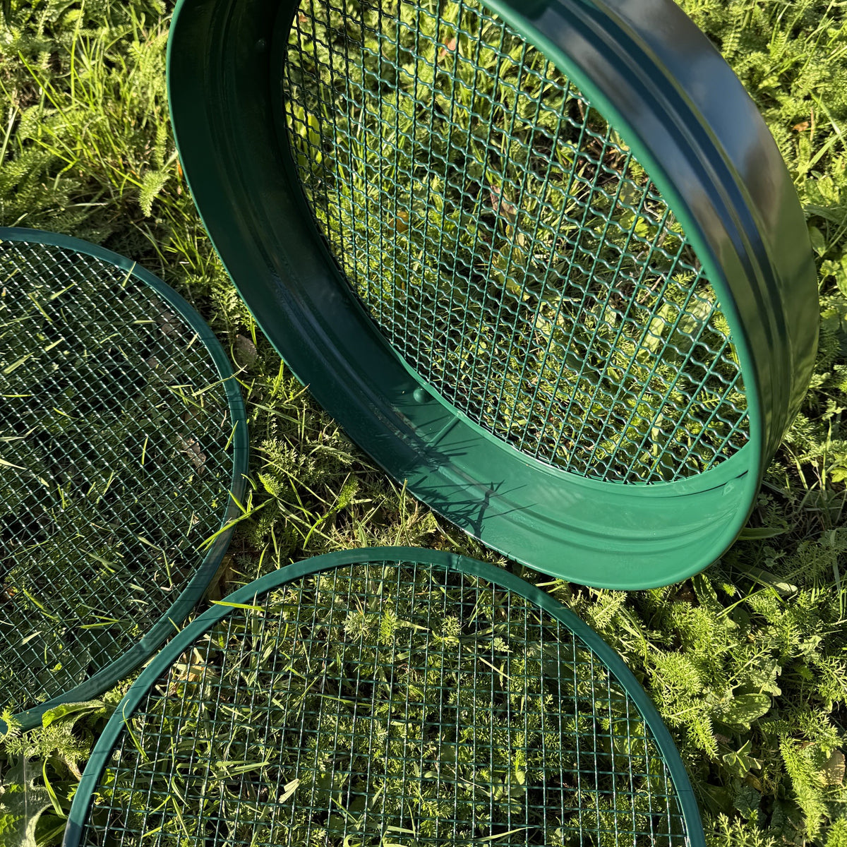 Steel Garden Soil Sieve with 3 Interchangeable Filters