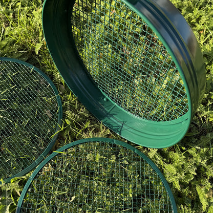 Steel Garden Soil Sieve with 3 Interchangeable Filters