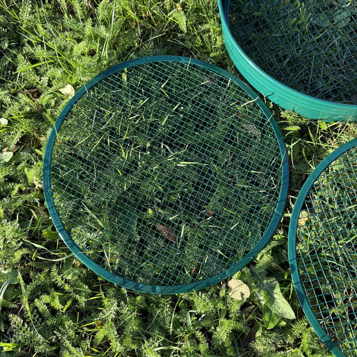Steel Garden Soil Sieve with 3 Interchangeable Filters