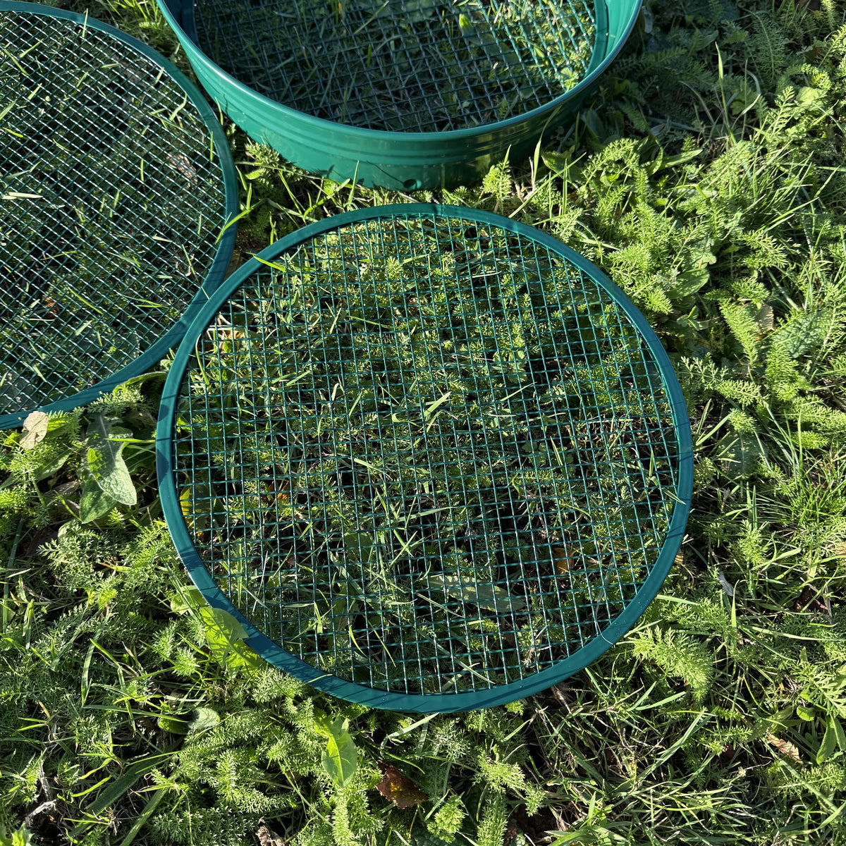 Steel Garden Soil Sieve with 3 Interchangeable Filters