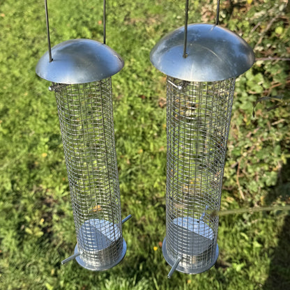 Heavy Duty Hanging Bird Nut Feeder with 2 Perches (Set of 2)
