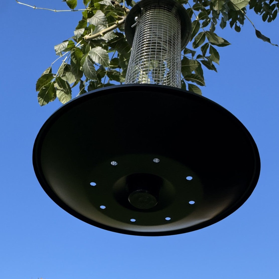 Heavy Duty Hanging Bird Peanut Feeder with Nut Catcher Tray