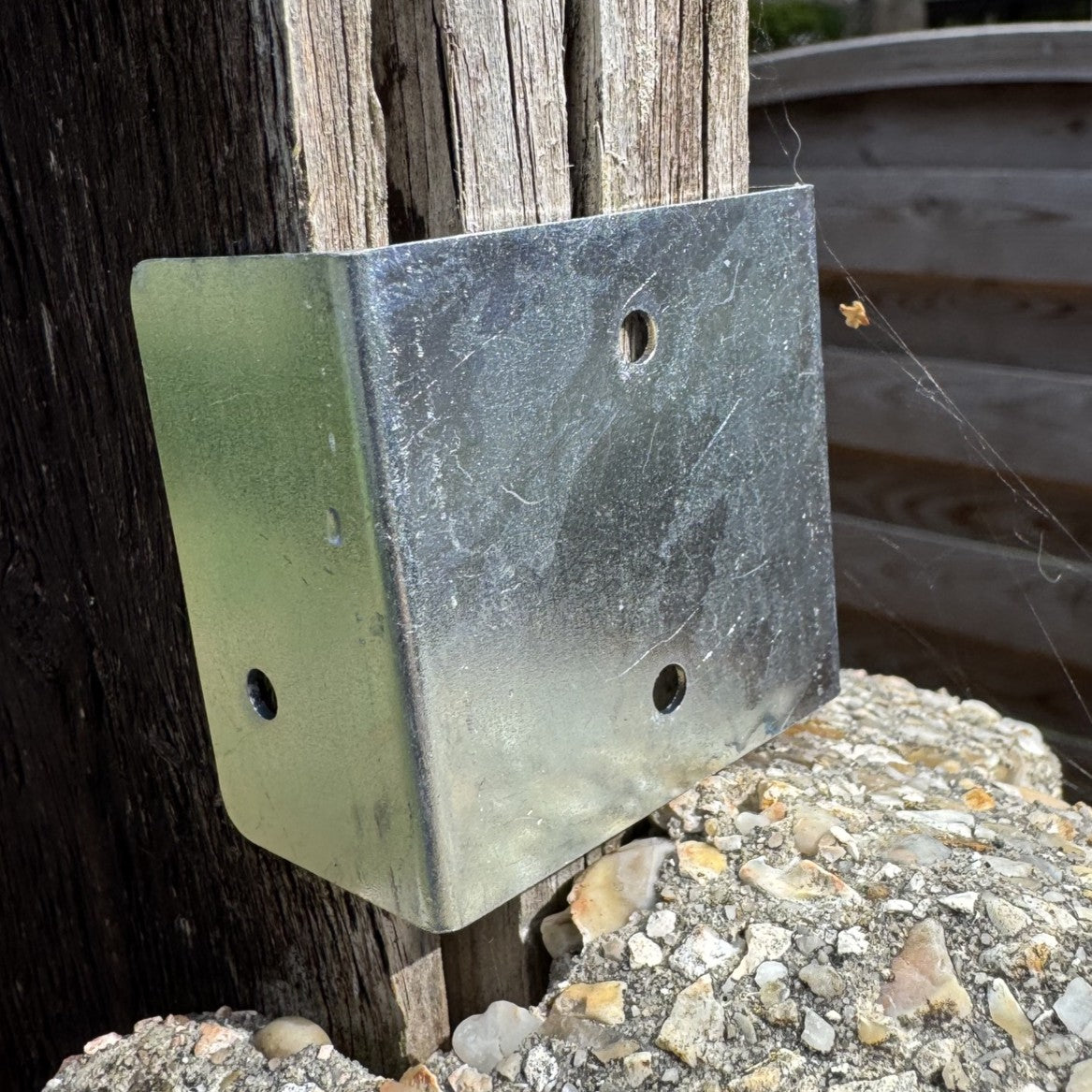 Fence & Trellis Panel Fixing Bracket U-Clips Galvanized Steel - Pack of 20