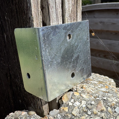 Fence & Trellis Panel Fixing Bracket U-Clips Galvanized Steel - Pack of 20