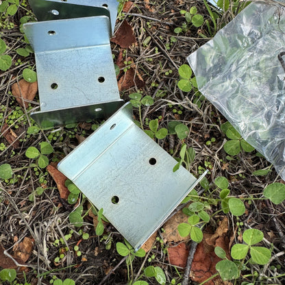Fence & Trellis Panel Fixing Bracket U-Clips Galvanized Steel - Pack of 20