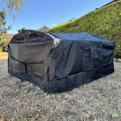 Premium Waterproof Picnic Table Garden Furniture Cover in Black (1.57m)
