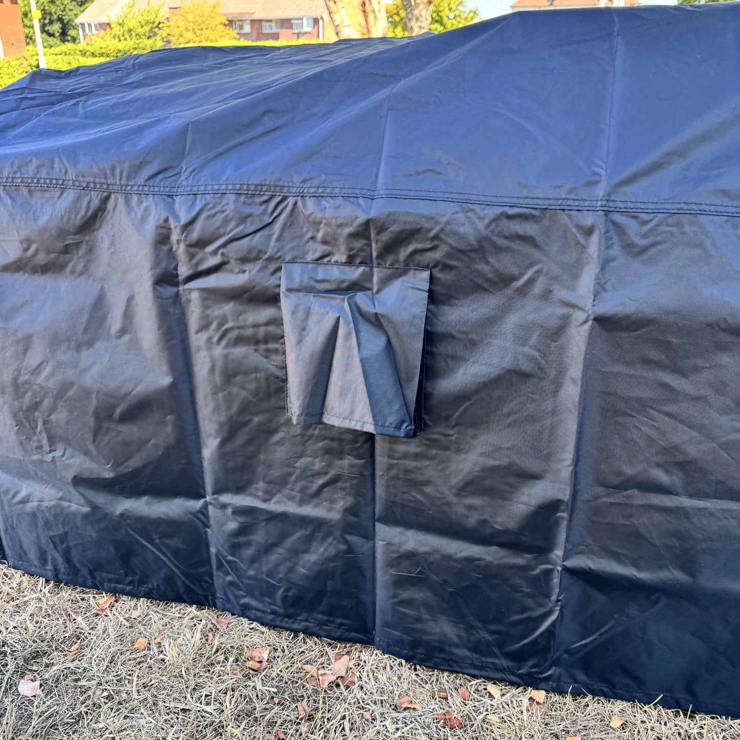 Premium Waterproof Picnic Table Garden Furniture Cover in Black (1.57m)