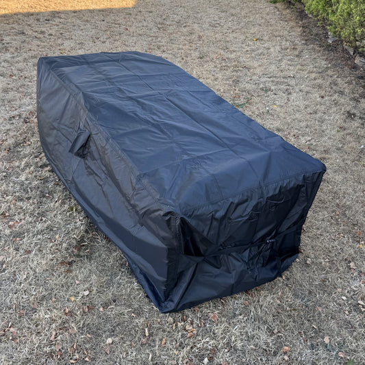 Premium Waterproof Table Garden Furniture Cover in Black (2.03m)