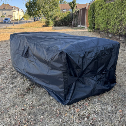 Premium Waterproof Table Garden Furniture Cover in Black (2.03m)
