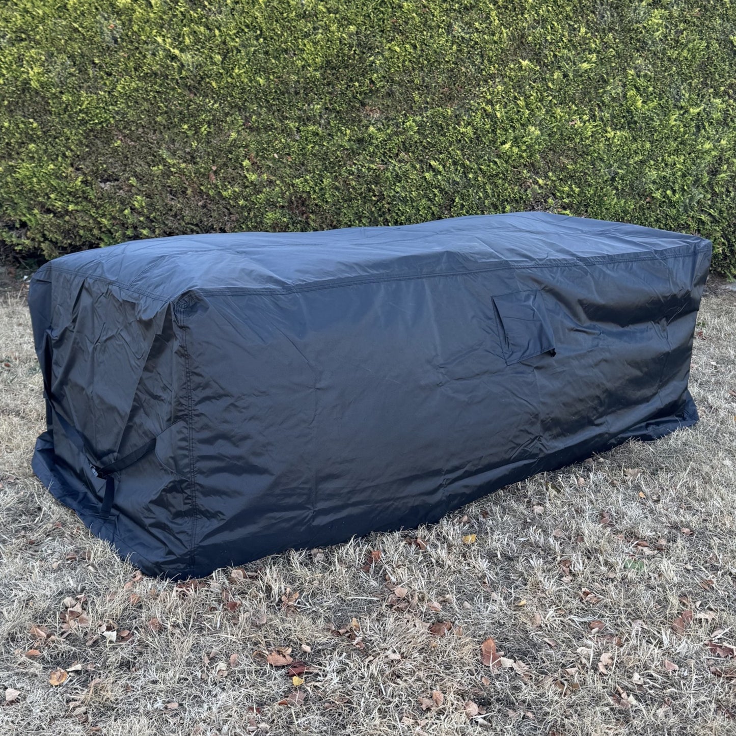 Premium Waterproof Table Garden Furniture Cover in Black (2.03m)