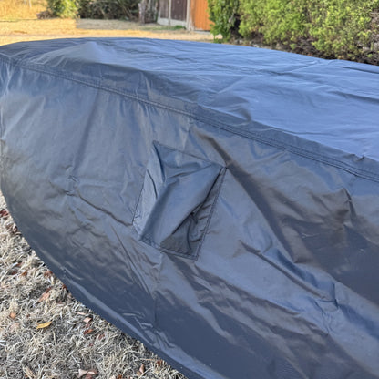 Premium Waterproof Table Garden Furniture Cover in Black (2.03m)