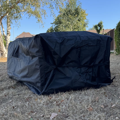 Premium Waterproof Table Garden Furniture Cover in Black (2.03m)