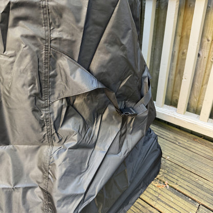 Premium Waterproof Garden Outdoor Table Tennis Table Cover in Black (185cm)