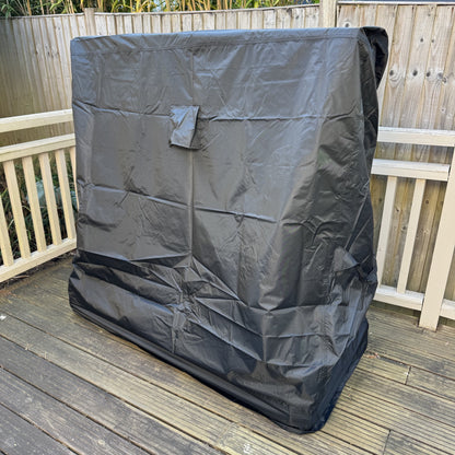 Premium Waterproof Garden Outdoor Table Tennis Table Cover in Black (185cm)